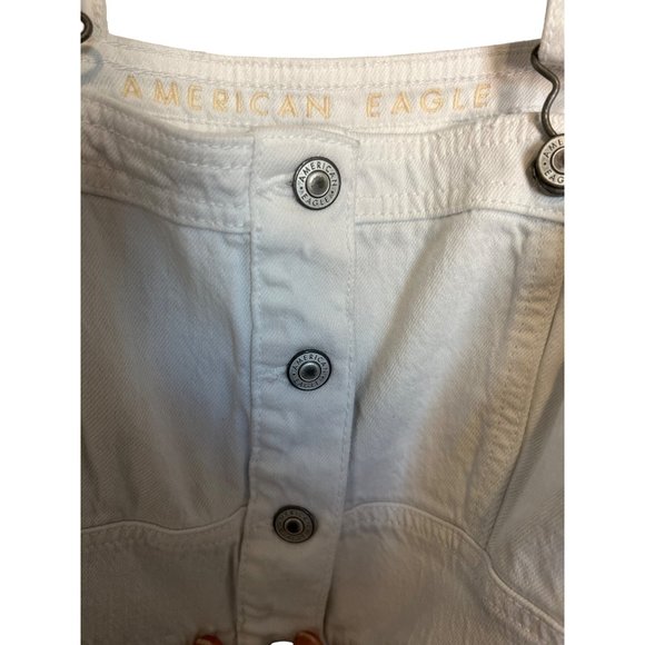 American Eagle vintage look embroidered white cream romper Size - Picture 5 of 8